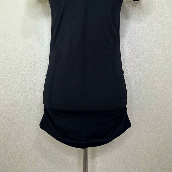Athleta Black Longline Ruched Maternity Workout Top - Picture 8 of 11